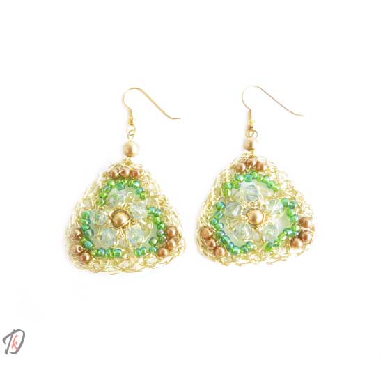 Golden diamond uhani/earrings