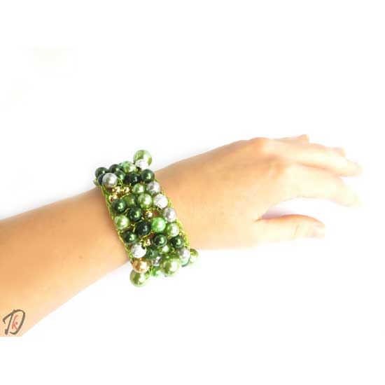 Green bubbles zapestnica/bracelet