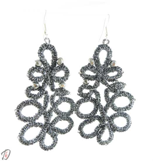 Lace Gray uhani/earrings